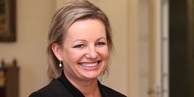 CANBERRA, AUSTRALIA - DECEMBER 23: Minister for Health Sussan Ley is sworn in by Governor-General Peter Cosgrove at Government House on December 23, 2014 in Canberra, Australia. Australian Prime Minister Tony Abbott today announced his first ministerial reshuffle to Governor-General Sir Peter Cosgrove. (Photo by Stefan Postles/Getty Images)