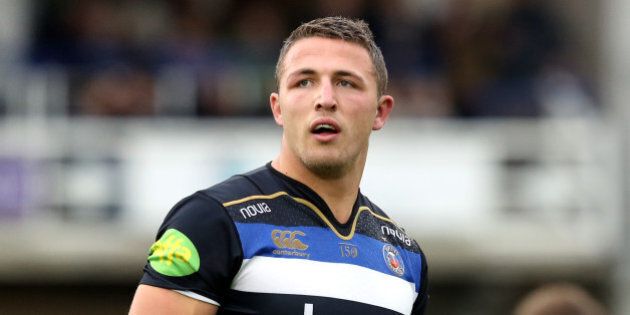 BATH, ENGLAND - OCTOBER 17: Sam Burgess of Bath Rugby during the Aviva Premiership match between Bath Rugby and Exeter Chiefs at the Recreation Ground on October 17, 2015 in Bath, England. (Photo by David Jones/Getty Images)