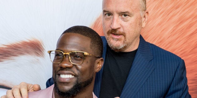 NEW YORK, NY - JUNE 25: Actors Kevin Hart and Louis C.K. attend 'Secret Life Of Pets' New York Premiere on June 25, 2016 in New York City. (Photo by Roy Rochlin/FilmMagic)