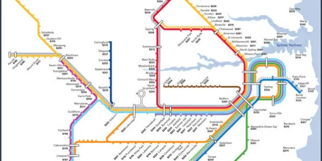 Brisbane Train Station Map Rent By Train Station Maps For Sydney, Brisbane And Melbourne From Share  Accommodation Site Flatmates | Huffpost News