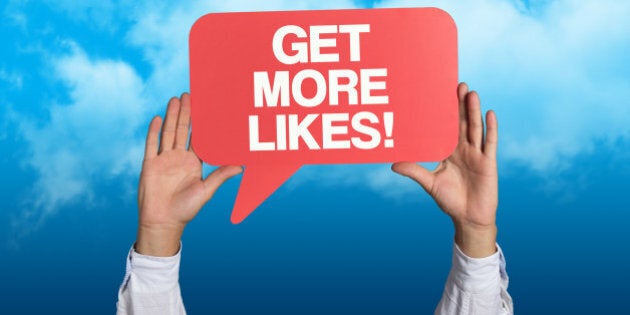 'Get More Likes' written in a Speech Bubble