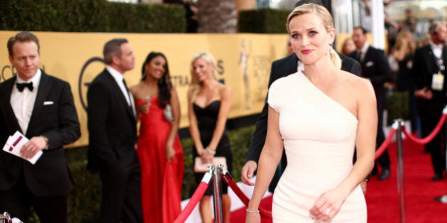 LOS ANGELES, CA - JANUARY 25: Actress Reese Witherspoon attends TNT's 21st Annual Screen Actors Guild Awards at The Shrine Auditorium on January 25, 2015 in Los Angeles, California. 25184_013 (Photo by Christopher Polk/WireImage)