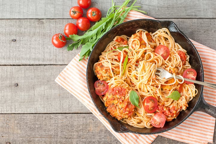 When shopping for pasta sauce, opt for tomato-based tomato sauces instead.