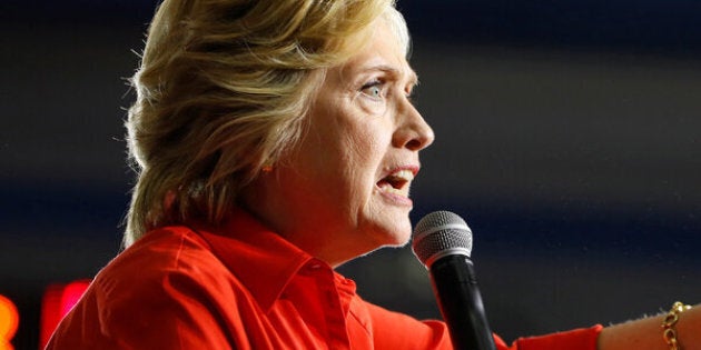 Democratic U.S. presidential candidate Hillary Clinton speaks at East High School in Youngstown, Ohio, July 30, 2016. REUTERS/Aaron P. Bernstein