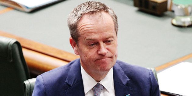 CANBERRA, AUSTRALIA - SEPTEMBER 16: Leader of the Opposition Bill Shorten during House of Representatives question time at Parliament House on September 16, 2015 in Canberra, Australia. Malcolm Turnbull was sworn in as Prime Minister of Australia on Tuesday, replacing Tony Abbott following a leadership ballot on Monday night. (Photo by Stefan Postles/Getty Images)