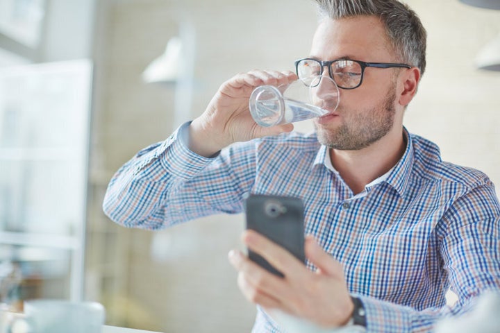 Make water more interesting by adding berries, mint or lemon segments.