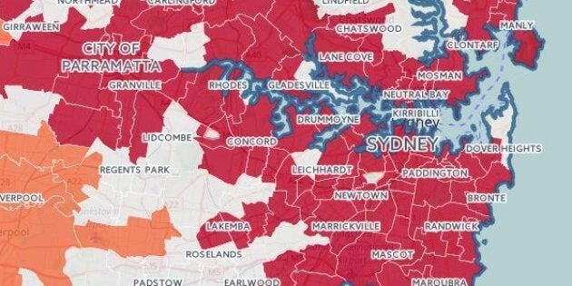 Red means 'extremely unaffordable'.