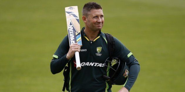 Australia's captain Michael Clarke walks off the pitch after a practice session at the Oval in London on August 19, 2015 on the eve of the fifth Ashes cricket test match against England. AFP PHOTO/JUSTIN TALLIS (Photo credit should read JUSTIN TALLIS/AFP/Getty Images)