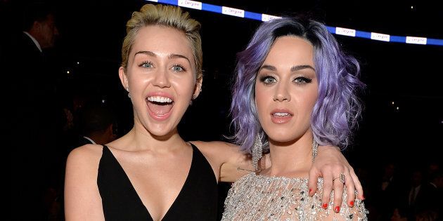 Miley Cyrus Says Katy Perry Wrote I Kissed A Girl About Her Huffpost Entertainment