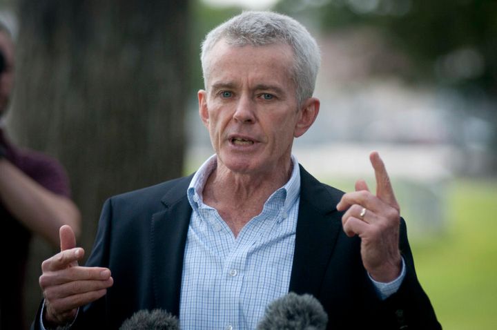 Malcolm Roberts gives his first press conference as a senator, in Brisbane on Thursday