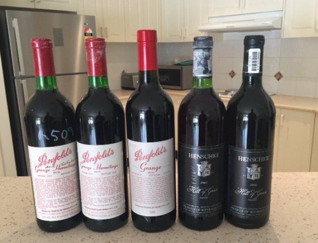 The alleged illegal syndicate had a large selection of vintage wines, many valued at over $1000 a bottle.