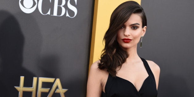 Emily Ratajkowski arrives at the Hollywood Film Awards at the Palladium on Friday, Nov. 14, 2014, in Los Angeles. (Photo by Jordan Strauss/Invision/AP)