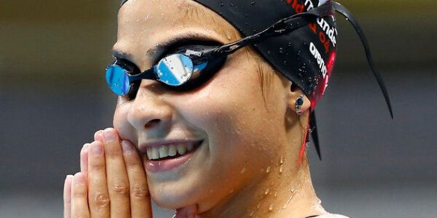 Rio Olympics - Olympic Park - Rio de Janeiro, Brazil - 01/08/2016. Syrian refugee team swimmer Yusra Mardini, 18, from Syria practices at the Olympic swimming venue. REUTERS/Michael Dalder FOR EDITORIAL USE ONLY. NOT FOR SALE FOR MARKETING OR ADVERTISING CAMPAIGNS.