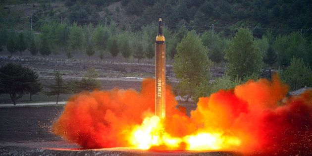 The missile test occurred near Pukchang, North Korea.