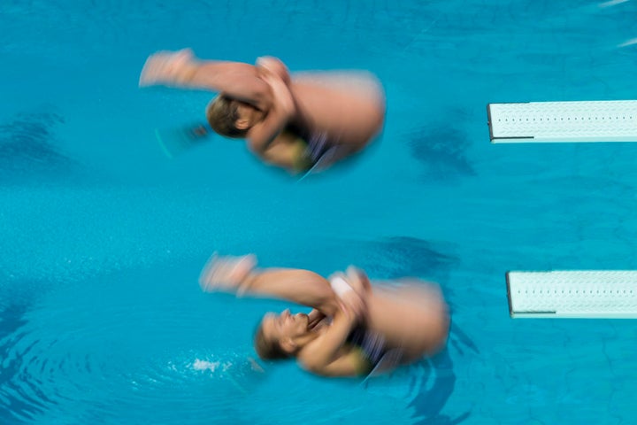 Maddison Keeney and Anabelle Smith spun their way to a bronze medal.