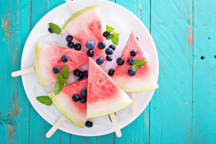 Keep the fridge and fruit bowl full of fresh fruit for healthy snacks.