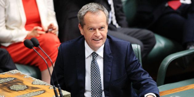 CANBERRA, AUSTRALIA - DECEMBER 03: Leader of the Opposition Bill Shorten during House of Representatives question time at Parliament House on December 3, 2015 in Canberra, Australia. Mr Brough is being investigated by the Australian Federal Police any involvement in getting former staffer James Ashby to obtain copies of then-speaker Peter Slipper's diary in 2012. (Photo by Stefan Postles/Getty Images)
