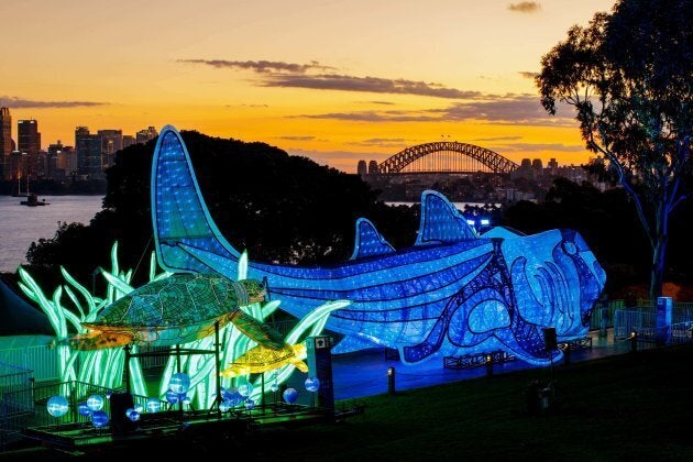 Catch a ferry to Taronga Zoo at sundown with the kids, and a feast of illuminated animal installations awaits.