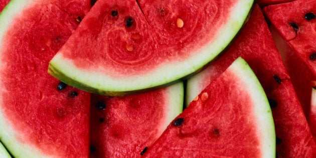 Watermelon picking tip: look for a yellow spot.