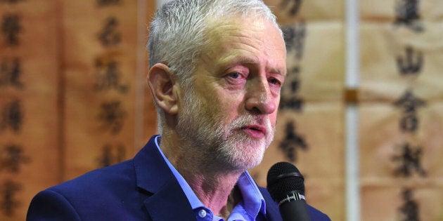 Labour leader Jeremy Corbyn during a community visit to Pagoda Arts in Liverpool, as general election campaigning is paused for the day to honour murdered MP Jo Cox by focusing on what politicians have in common.