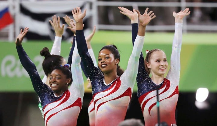 There were others on the team too. But the crowd had eyes for just one gymnast.