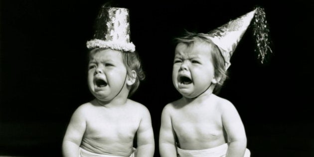 UNITED STATES - CIRCA 1950s: Portrait of babies wearing hats crying. (Photo by George Marks/Retrofile/Getty Images)