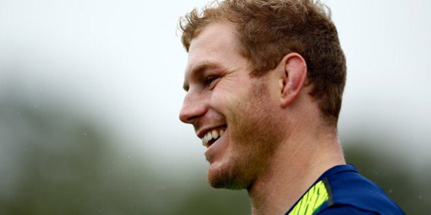 LONDON, ENGLAND - OCTOBER 05: David Pocock of Australia looks on during a training session at Dulwich College on October 5, 2015 in London, United Kingdom. (Photo by Dan Mullan/Getty Images)