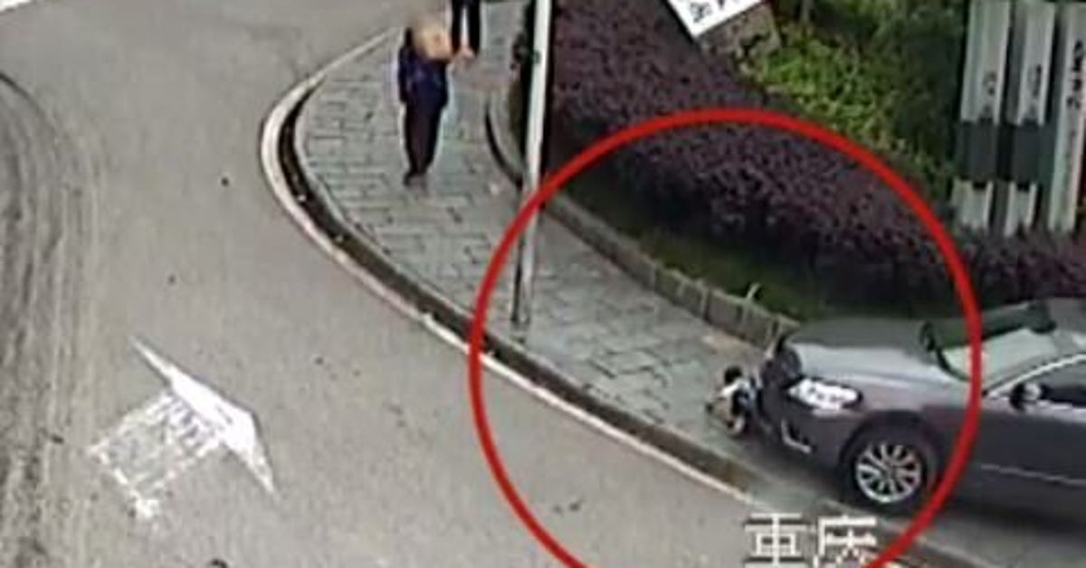 Heart-Stopping Moment A Young Boy Is Run Over By A Car | HuffPost Life