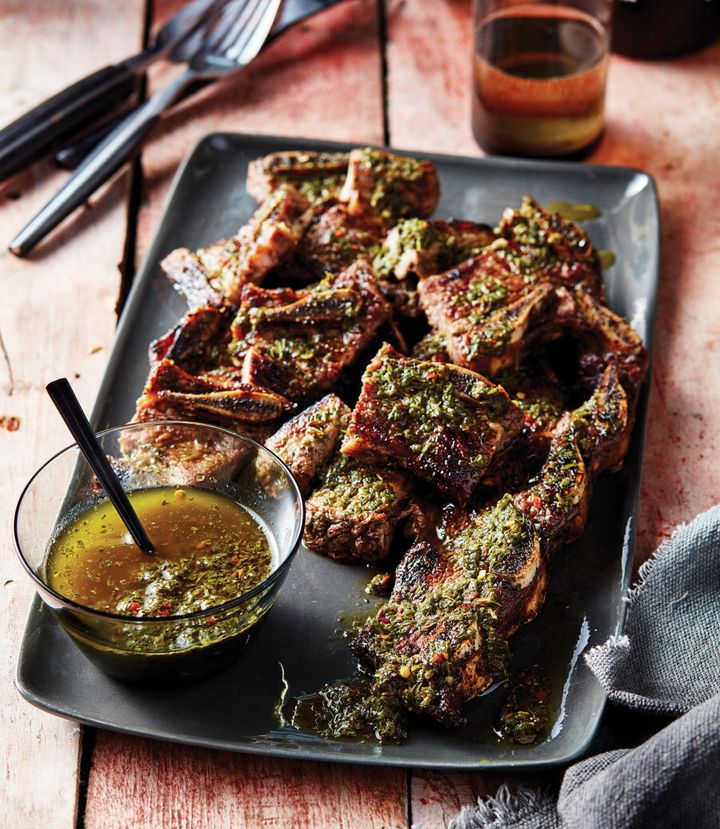 Chimmichurri is an uncooked sauce perfect for grilled meat, both as a marinade and condiment.