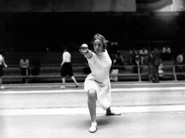 Helene Mayer was seen as a 'token Jew' allowed to compete for Germany in the 1936 Olympics as a political tactic. However her talent meant that she had every right to be there.