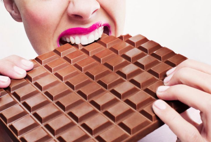 Bonus! Small amounts of chocolate (so NOT what is pictured here) won't affect your skin.