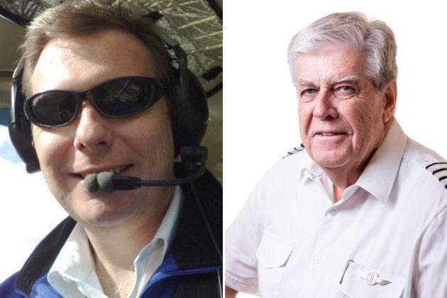 Experienced chief pilots Martin Scott (left) and Paul Daw (right) have been named as two of the victims of Tuesday night's light plane crash in the Riverlands in South Australia.