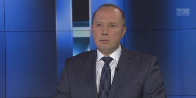 Peter Dutton said some asylum seekers were self-harming to try to get to Australia.