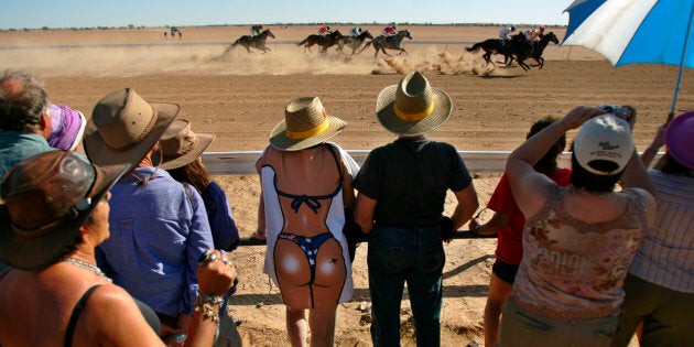 You'll be sure to crack a smile at the Birdsville Race.