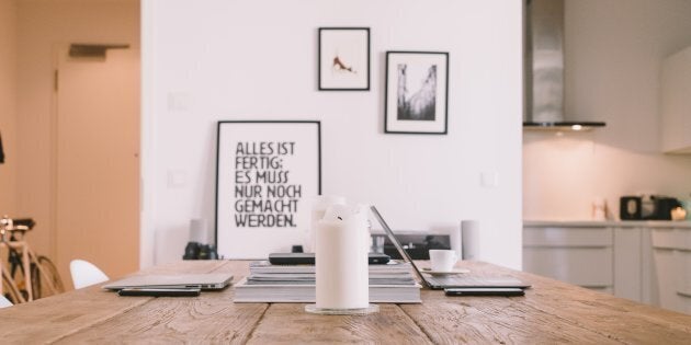 A tidy house creates a calm environment to wind down in after work.