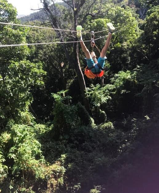 Zipline Fiji - travelling upside down is optional!