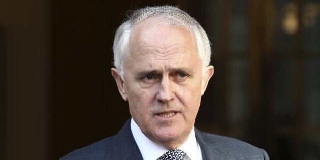 Australia Prime Minister Malcolm Turnbull announces his new cabinet during a press conference at Parliament House in Canberra, Australia, Sunday, Sept. 20, 2015. Turnbull announced sweeping changes to his first Cabinet and promoted more women from two to five, including Australiaâs first female Defense Minister Marise Payne. (AP Photo/Rob Griffith)