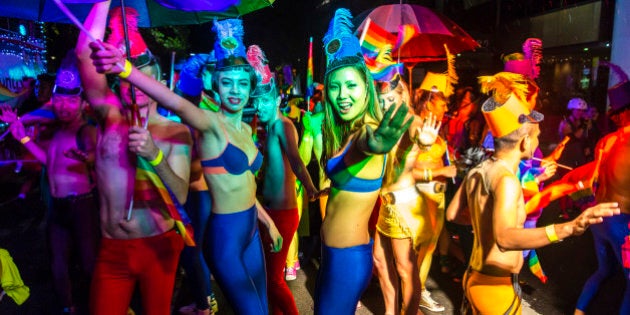 Mardi Gras lesbica porno