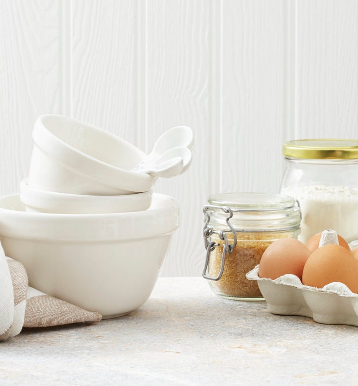 Measuring cups and spoons are a must for making delicious baked goods.