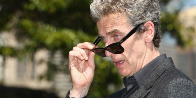 SYDNEY, AUSTRALIA - NOVEMBER 20: Dr Who's Peter Capaldi poses durnig a media call at Mrs Macquarie's Chair on November 20, 2015 in Sydney, Australia. (Photo by Mark Kolbe/Getty Images)