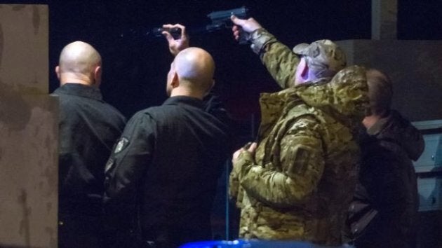 Specialist police were called in to respond to the siege as the surrounding streets were closed off.