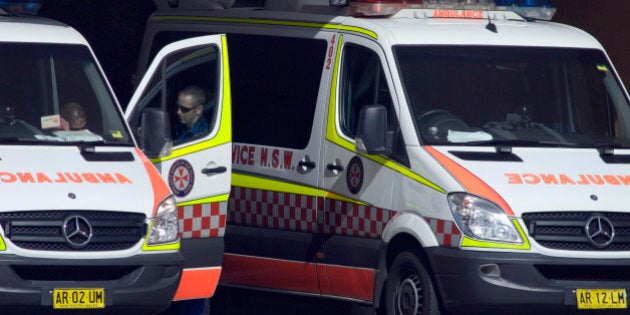 Ambulances are parked outside a hospital in Sydney, Australia, on Tuesday, May 4, 2010. The Australian budget will be presented on May 11. Photographer: Gillianne Tedder/Bloomberg via Getty Images