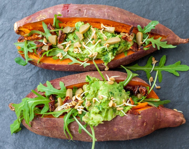 Remember to count sweet potatoes in your 'carb' portion.