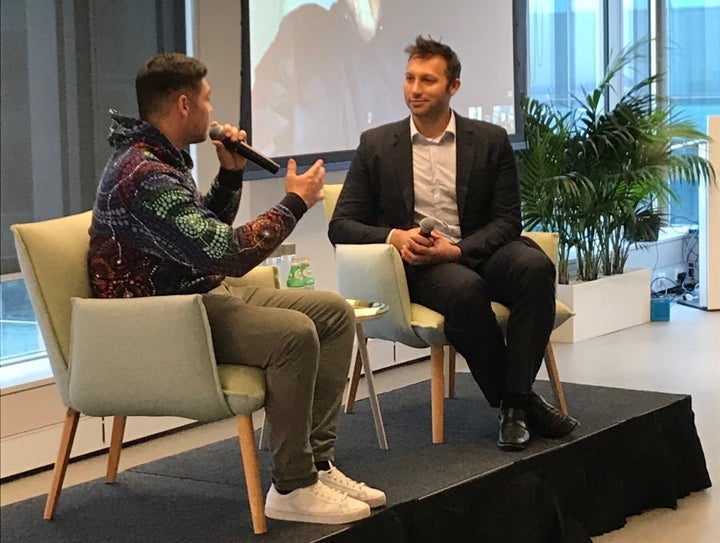 Ian Thorpe in conversation with AIME's Jake Thomson