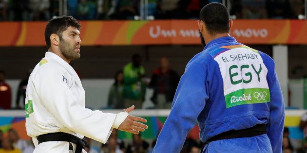 Geopolitics trumps sportsmanship in one judo match.