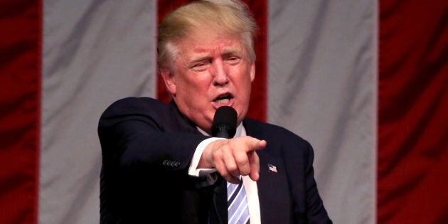 Republican U.S. presidential nominee Donald Trump speaks at Youngstown State University in Youngstown, Ohio August 15, 2016. REUTERS/Eric Thayer