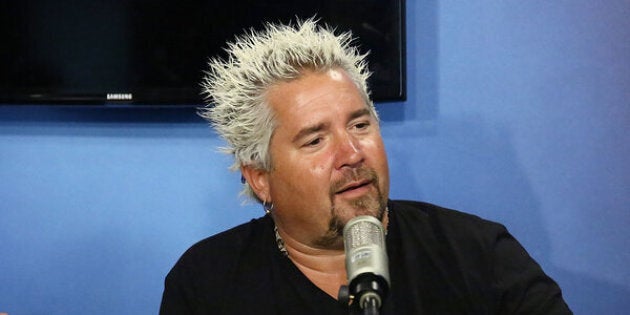 NEW YORK, NY - JULY 27: (EXCLUSIVE COVERAGE) TV personality Guy Fieri visits the SiriusXM Studios on July 27, 2016 in New York City. (Photo by Astrid Stawiarz/Getty Images)