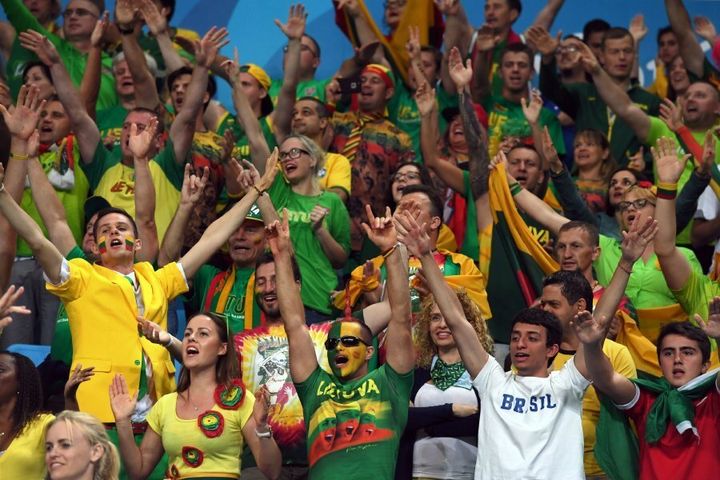 You know you've got passion when the Brazilian fans join you in celebration.