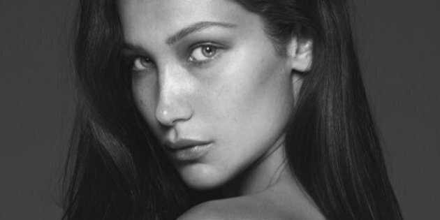 Bella Hadid poses TOPLESS with a male model for Balenciaga campaign | Daily  Mail Online