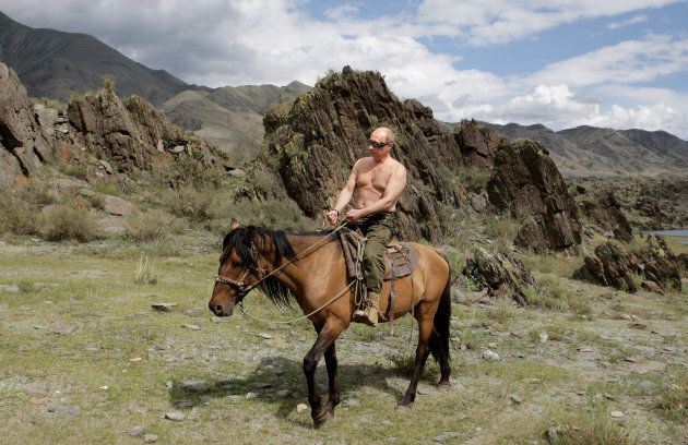 Putin has cultivated an image as a virile and charismatic strongman.